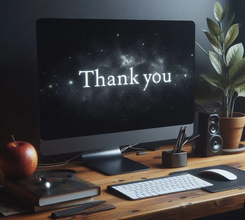 Agradecimientos Gracias en un PC