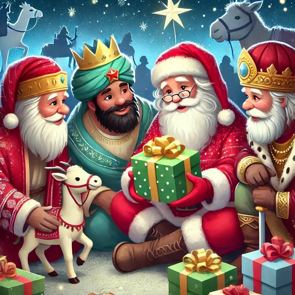 Reyes magos y papá Noel