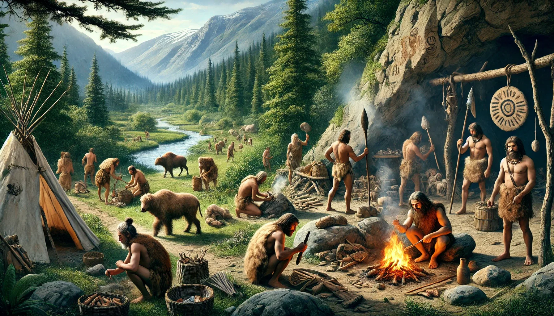 Capítulo 1: Prehistoria y Pueblos Prerromanos – Los Primeros Habitantes de la Península Hombres en la prehistoria