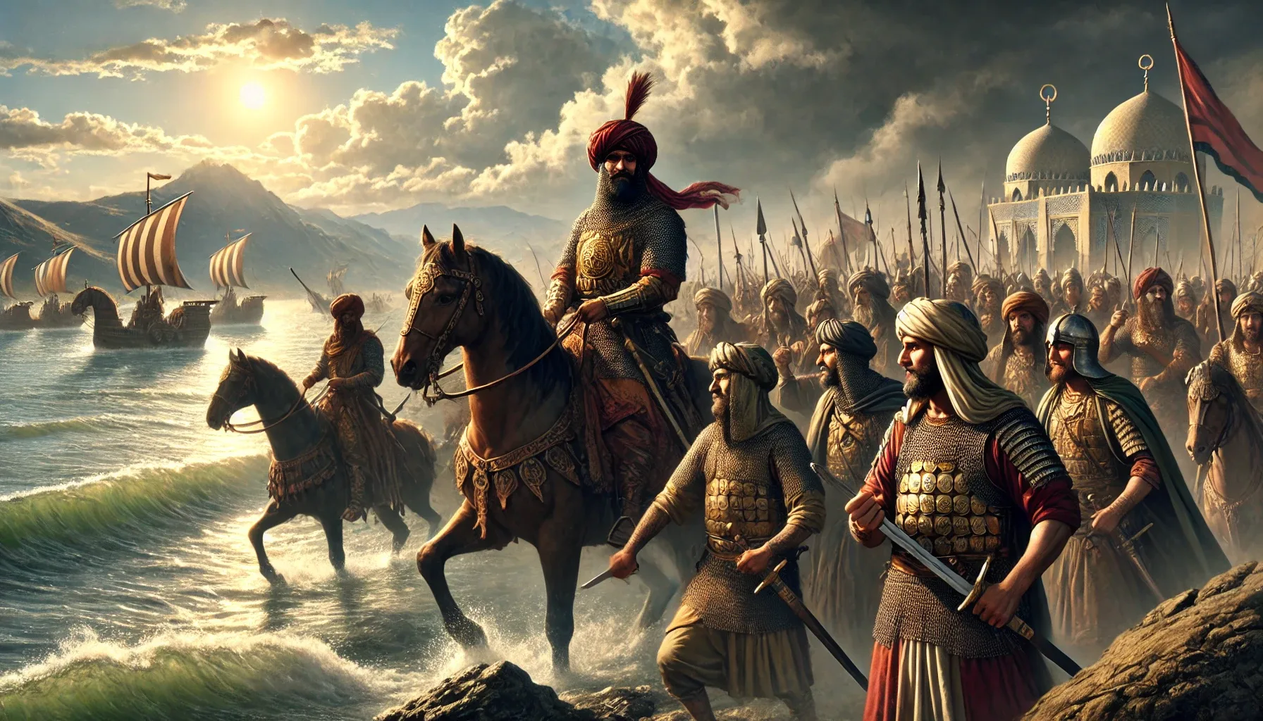 Capítulo 4: Al-Ándalus y la Reconquista – Ocho Siglos de Conflicto y Convivencia Musulmanes a caballo