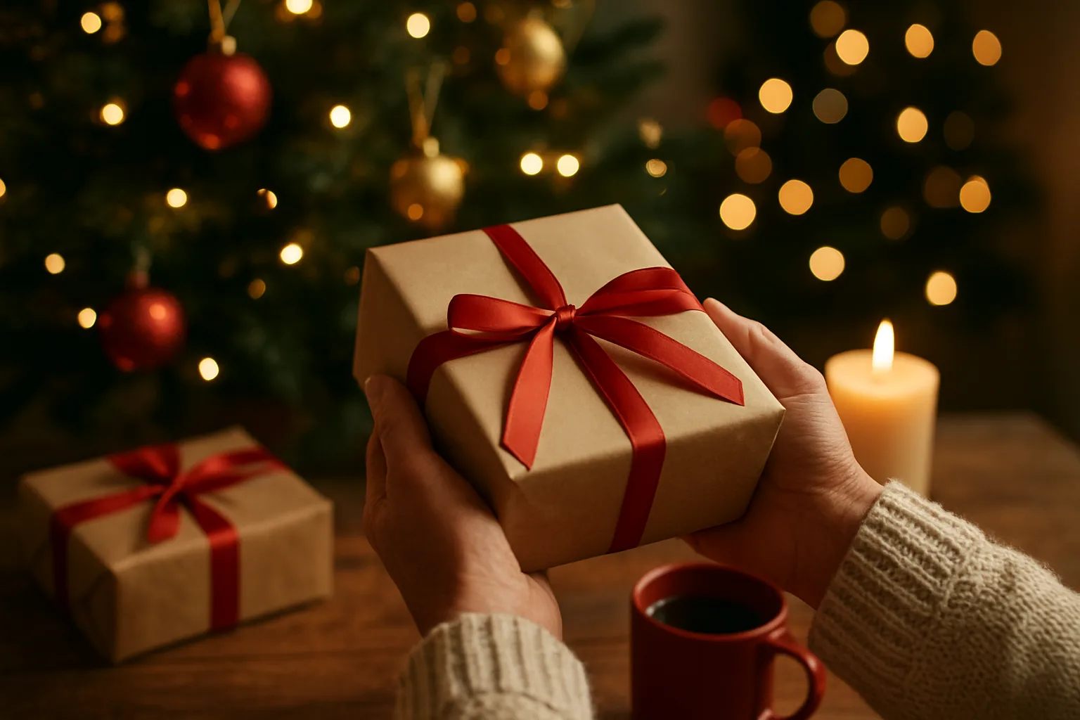 Regalos y árbol Navidad