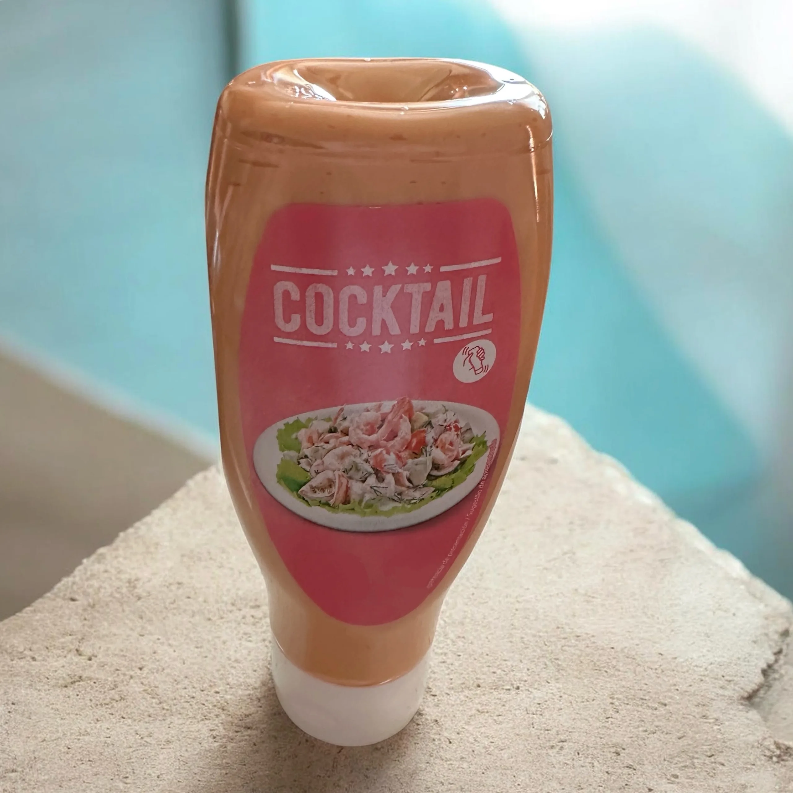 🥗 Ensalada de pasta con gambas, ajo y palitos de cangrejo (receta fácil y rápida) ilustración